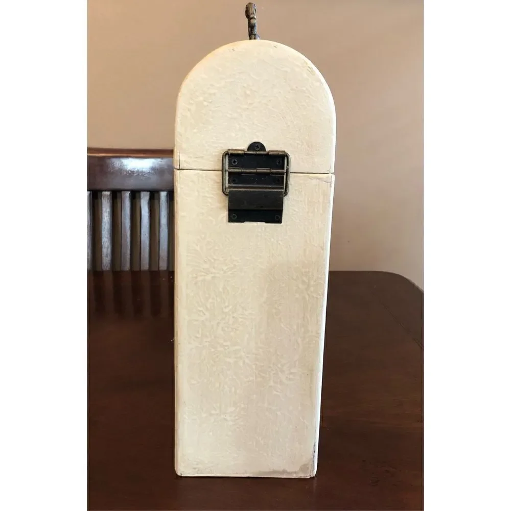 VINTAGE -🎉HPx3🎉 Wood Decorative Double Bottle Wine Holder/Carrier:Brass Hardware
